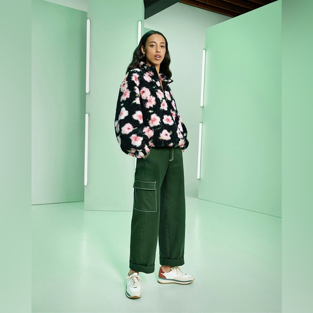 Sandy Liang x Target Green Mid-Rise Straight Leg Pocket Pant Cargo - Size 0